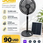 Ventilador solar Dawang 30h bateria 15mil mAh - Img 56356027