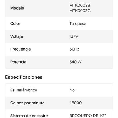 Taladro makita nuevo en caja (3200 RPM) - 2/2