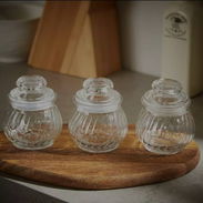 Set de 3 envases de cristal pequeños ...(9×8cm aproximadamente) - Img 56728254