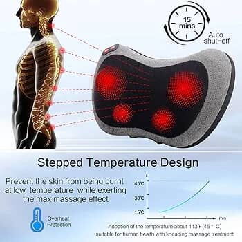 Cojín masajeador varias áreas del cuero con temperatura y vibración. .  45 Usd - Img 121653746