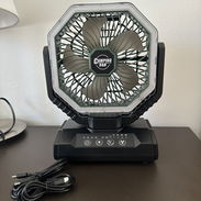 Ventilador portátil con luz led recargable fácil de llevar a cualquier lado! - Img 55156052