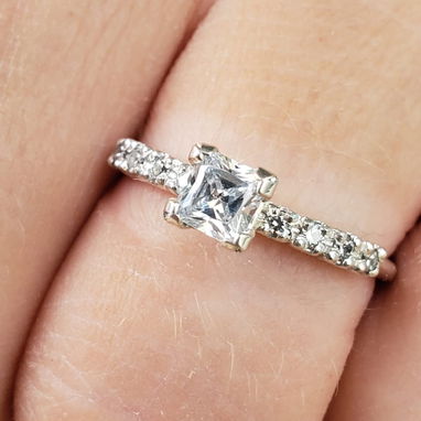 Anillos de matrimonio solamente D'Brillan casarse bodas - 6/10