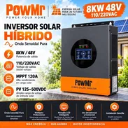 Inversor solar híbrido PowMR de 8kw nuevo en caja 48v 110 y 220v - Img 58454603
