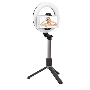 🤳 Palo Selfie Inalámbrico Plegable Trípode y Luz LED 6" - Img 128109193