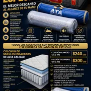 Colchón enrollados al vacío , el mejor descanso al alcance de tu mano. Antiácaros, transpirable. ergonómico e hipoalergé - Img 55479570