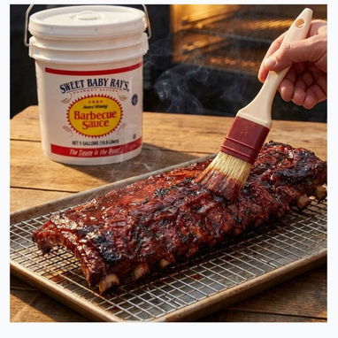 Sweet Baby Ray's BBQ Sauce 5 Gallon – Bulk Food Service Pail - 4/7