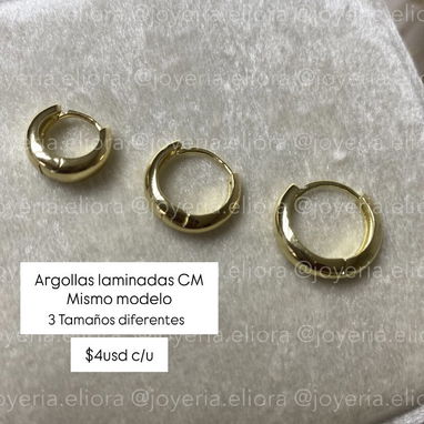 Somos joyeria.eliora Aretes laminados - 4/4
