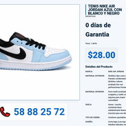 TENIS NIKE AIR JORDAN AZUL CON BLANCO Y NEGRO VPT-0354 - Img 55993455