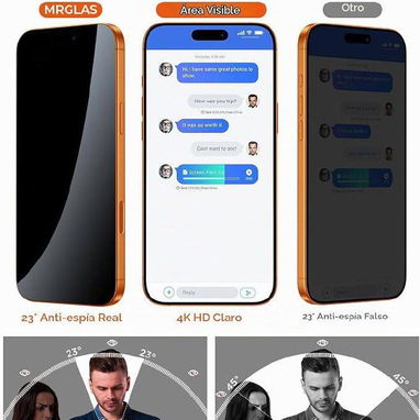 📱✨ PROTECTOR DE PANTALLA DE PRIVACIDAD MRGLAS PARA iPhone 17 Pro Max ✨📱 - 5/5