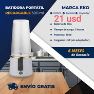 Batidora portátil recargable 300ml - Img 57151744