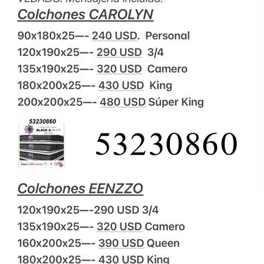 Colchones importados CAMEROS sellados al vacío. - Img 103063620