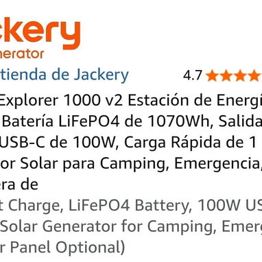 Jackery Explorer 1000 v2. 1070 Wh. - 2/3