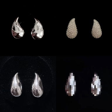 Aretes plata 925 - 7/10
