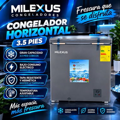 Neveras MILEXUS 3.5p / 4.2p/ 6pies/ 7p/ 11.2p/ 20pies - 3/10