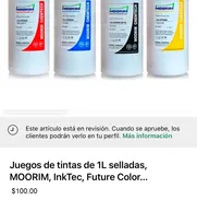 🔰Pomos de tinta 1L selladas, los 4 colores, marcas MOORIM, Future Color, InkTec - Img 49749200