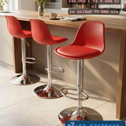 Sillas altas | sillas para desayunador ajustables | banquetas | muebles de comedor | sala | cocina | silla desayunador - Img 55435800