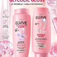 SET LOREAL GLYCOLIC GLOSS, CHAMPÚ + ACONDICIONADOR 680ML - Img 56544298