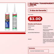 SILICONA TRANSPARENTE 280 ML . - Img 57567525