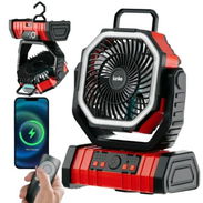 Ventilador Recargable de 20000 mah (Duran más de 48 Horas) con control remoto, giratorios y puerto USB. - Img 57002773