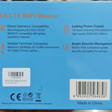 Router wifi 4G LTE wireless batería de 3000ma 58757374 - 2/2