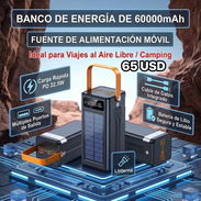 Cargador portátil con panel solar de 60000mAh - Img 56842591