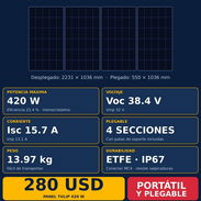 Panel solar plegable 420W (solo 2 meses de uso) - Img 57894570
