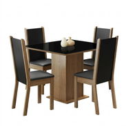 Juego de Comedor de 4 Sillas ⚫🟤 - Img 57066977