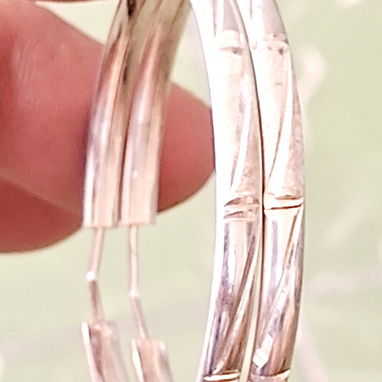 Prendas de Plata Mexicana 925( Argollas, Aretes de bola, Pulso con piedras de Swarosky - Img 122516131