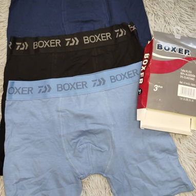 Calzoncillos _ boxer para hombre la caja viene x 3 unidades.  15 USD - 4/4