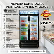 NEVERA EXHIBIDORA VERTICAL 19.7PIES MILEXUS - Img 55824746