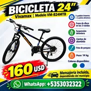 *Bicicleta 24* - Modelo VM-B24MTB - Marca Vivamax - Colores disponibles: 🟢🔵 - Img 57987639