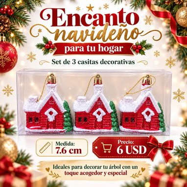 🚧 ✨ ¡DALE BRILLO Y ELEGANCIA A TU NAVIDAD! Decora tu árbol con nuestros exclusivos sets de adornos navideños. ✨ 🚧 - 6/8