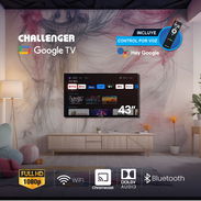 *Smart TV Challenger 43 pulgadas dos mandos y soporte a la pared* - Precio 240 USD Garantía 1 mes - Img 55896490