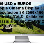 350 USD, Monitor Apple Cinema Display 30 pulgadas HD A1083, 2K o resolución 2560 x 1600 pixeles, conexión DVI-D + USB 2. - Img 45151088