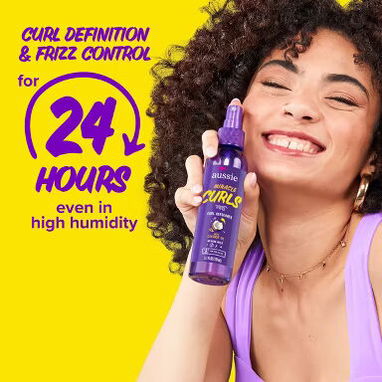 Definidor de Rizos - Aussie Miracle Curls – Spray Refrescante y Definidor de Rizos con Aceite de Coco - 4/5