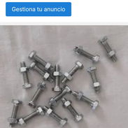 Tornillo Zincado M6X25 con tuerca cabeza exagonal. Rosca completa. 51966094. Fijo 78330155 - Img 58341984