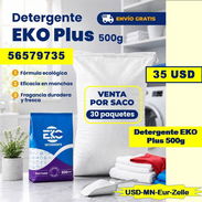 FG-721- Detergente EKO Plus 500g (Saco de 30 paquetes de 500g) ....35 USD....56579735...Envio Gratis - Img 56408575