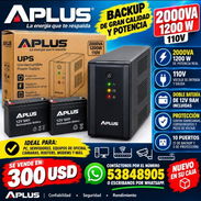 Backup APLUS 2000VA 1200 WATTS 110V 10 PUERTOS, 2 BATERÍAS DE 12V 9AH NUEVO EN SU CAJA - Img 57975348