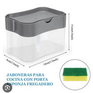 Dispensador de detergente con esponja para fregar - Img 56134547