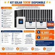 KIT SOLAR 10KW PRECIO 7500 USD SIN MONTAJE Y 8300 CON MONTAJE - Img 55538268