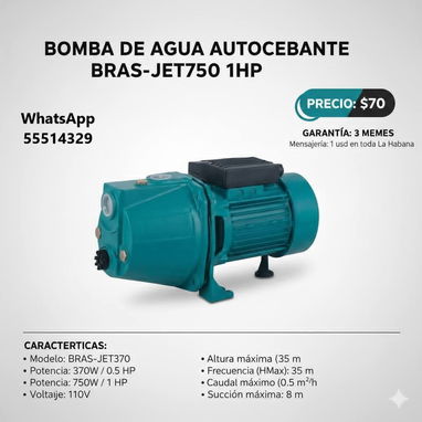 VARIEDAD DE BOMBAS DE AGUA, LADRONA, AUTOCEBANTE, PERIFERICA, SUMERGIBLE, ETC - Img 122026937
