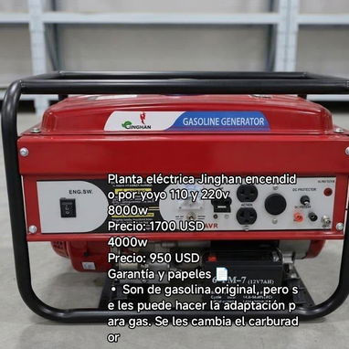 Plantas Eléctricas nuevas en su caja 📦 Garantía y Propiedad - 4/10