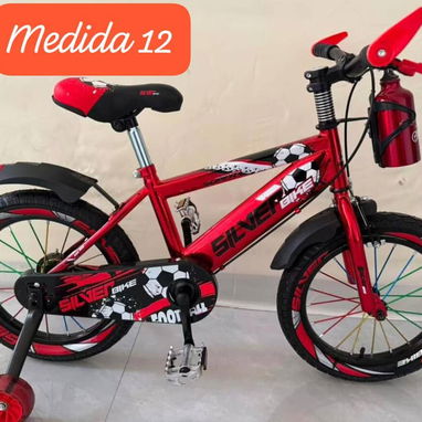 Bicicletas medida 12 varios colores y mismo modelo con su pomo d agua para niñas y niños de 2 a 4 años nuevas en su caja - 3/5
