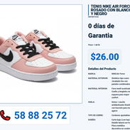 TENIS NIKE AIR FORCE ROSADO CON BLANCO Y NEGRO VPT-0353 - Img 55993446