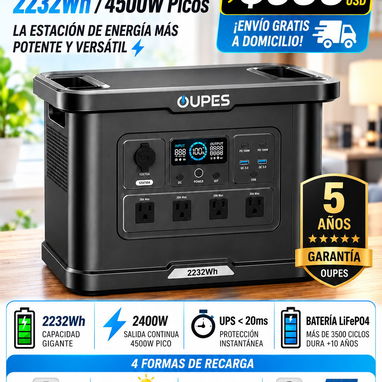 ⚡ ESTACIONES DE ENERGÍA, SOLUCIÓN PARA APAGONES 🔋 - PECRON, OUPES, BLUETTI | - 4/4