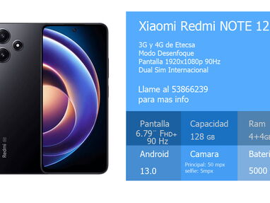 ❤️ Xiaomi Redmi 9A 120$ Redmi Note 13 210$ Redmi 10C 135$ Note 12 165$ Samsung F13 150$☎️ 53866239 ☎Nuevos+Garantia⚡️ ⚡️ - Img 66948194