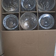 __Juego de 6 vasos de cristal (son altos 14,5 cm) - Img 54788348