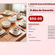 JUEGO DE VAJILLA DE PORCELANA . - Img 57102529