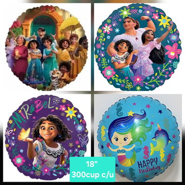 Juguetes pequeños, porta globos, banderines, globos de #, velas, libritos,topper, caretas, gorros, cortinas, manteles - 4/10