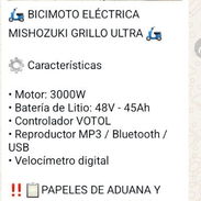 Bicimoto Eléctrica Misozuki Grillo Ultra - Img 57081959